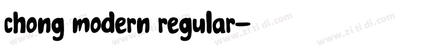 chong modern regular字体转换